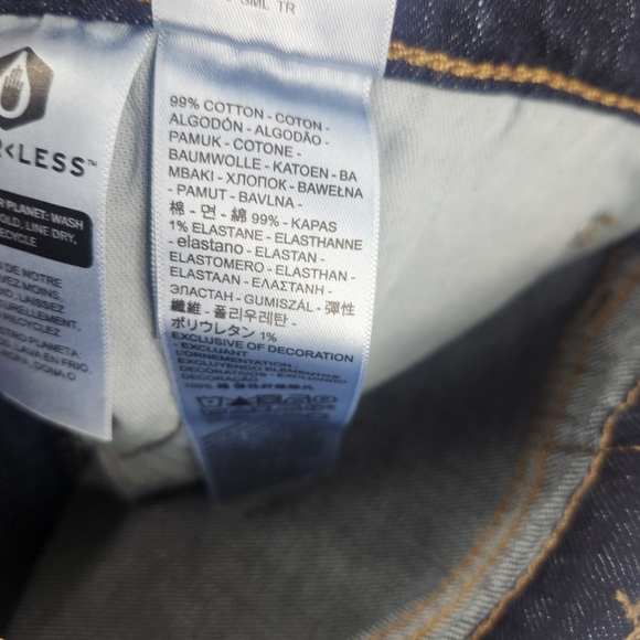 Levi's 505 Men's 36x30 Dark Wash Stretch Blue Jeans 99% Cotton NWT - Picture 8 of 8